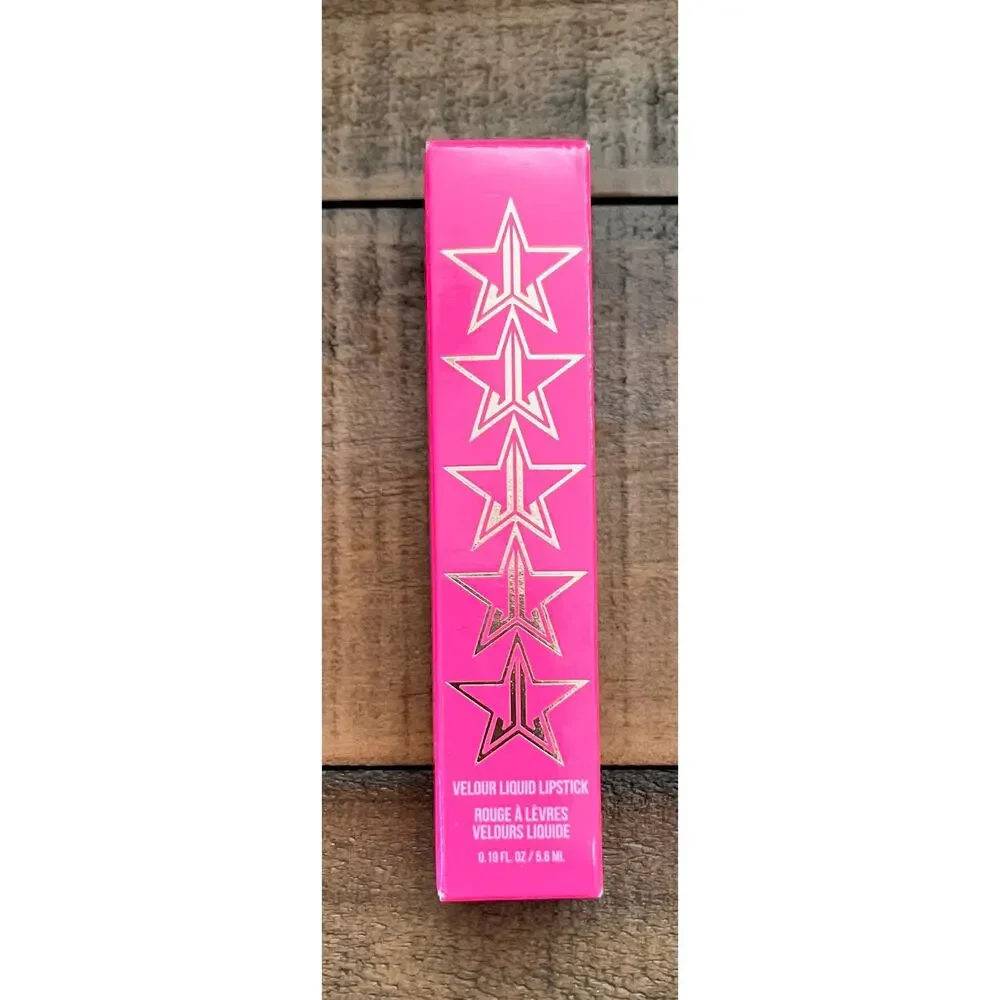 JEFFREE STAR Velour Liquid Lipstick in Christmas Cookie (peach/nude) 3-PACK NEW